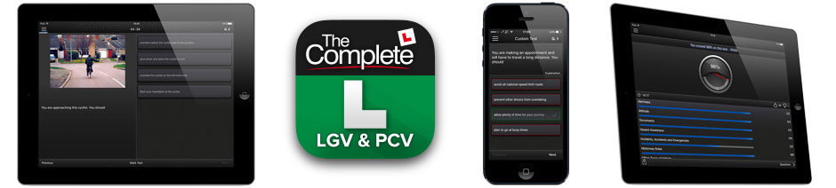 The Complete LGV & PCV Theory Test / CPC Test app for iOS and Android