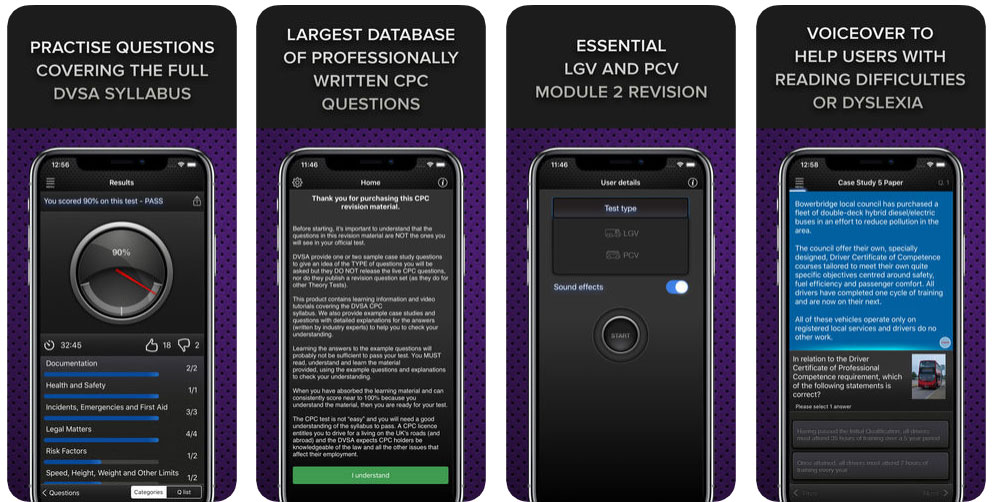 The Complete Driver CPC Case Study Test UK app for iOS and Android